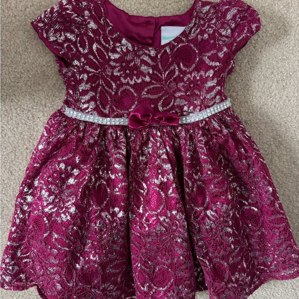 Baby Burgundy Lace Dress